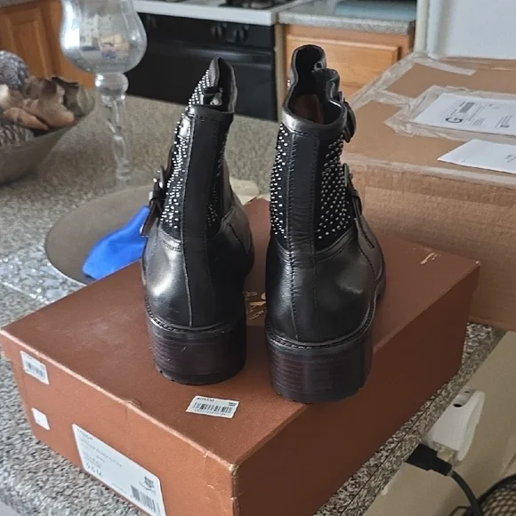 Coach Black Studded Ankle Booties - Picture 3 of 16